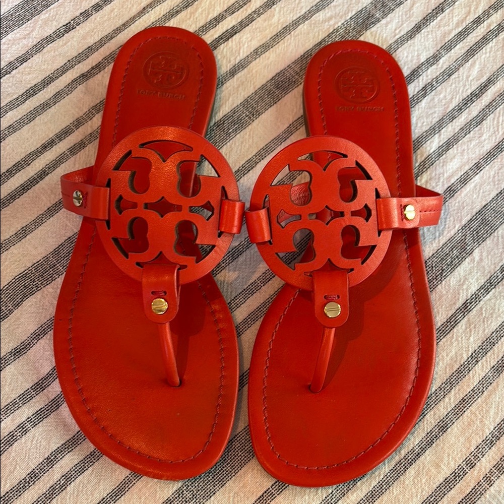 Tory Burch Vibrant Orange Sandals